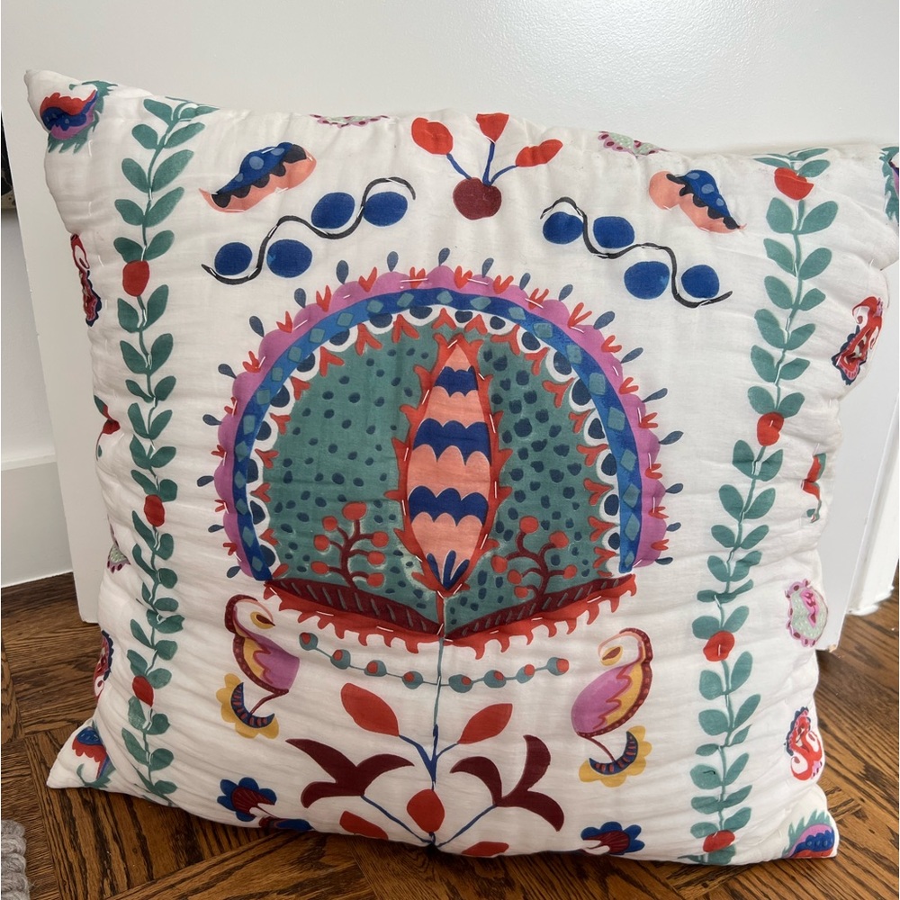 Anthropologie “Delissa” Euro shams (set of 2; can sell individually)